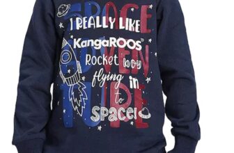 KangaROOS-Kinder-Hoodie-mit-großem-Front-Print-Kapuzen-Pullover-68534567-Navy