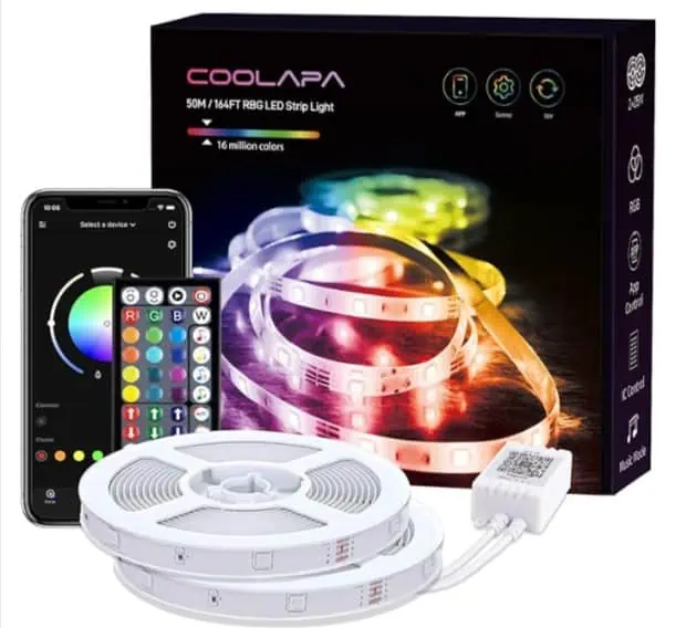COOLAPA LED-Strip 🌈✨ 50 Meter für 17,99 € inkl. Prime Versand