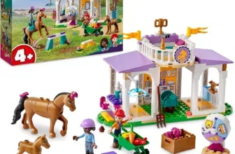 LEGO Friends Reitschule Set mit 2 Spielzeug-Pferden