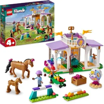 LEGO Friends Reitschule Set mit 2 Spielzeug-Pferden