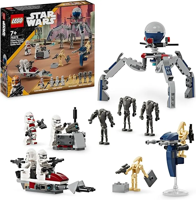 Lego Star Wars Clone Trooper &Amp; Battle Droid Battle Pack 75372