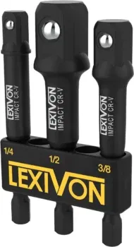 LEXIVON Impact Grade Socket Adapter Set