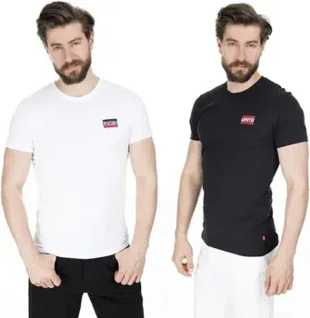 Levi's Herren 2-Pack Crewneck Graphic Tee