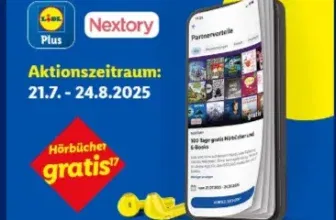 100 Tage Nextory kostenlos mit Lidl Plus - E-Books & Hörbücher gratis genießen