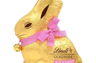 Lindt Schokolade GOLDHASE Weiß & Erdbeere (100 g)