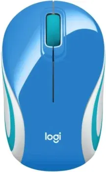 Logitech M187 Ultramobile Kabellose Maus (2.4 GHz, in blau)