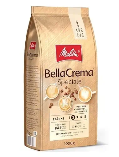 Melitta BellaCrema Speciale (Stärke 2) Ganze Kaffee-Bohnen 1KG ab 10,96 € inkl. Prime-Versand