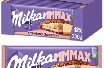 Milka-Strawberry-Cheesecake-12-x-300-g-–-Schokoladentafel-aus-Alpenmilch-mit-Erdbeer-Käsekuchen-Füllung-und-Keks-Amazon-de-Lebensmittel-Getränke