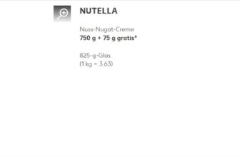 Nutella 825g Glas Kaufland