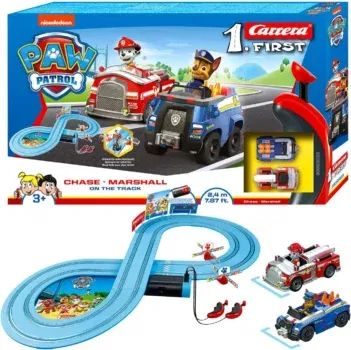 PAW Patrol Carrera First Rennbahnset - Chase & Marshall (2,4m Strecke)