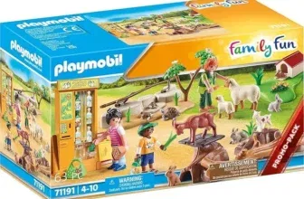 PLAYMOBIL Family Fun 71191 Erlebnis-Streichelzoo mit Spielzeugtieren