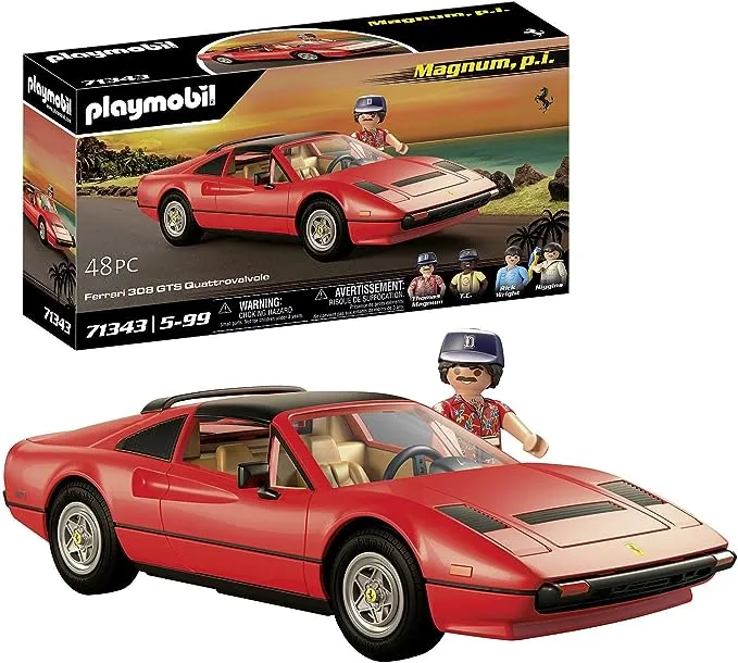 Playmobil Famous Cars 71343 Magnum P.i. Ferrari 308 Gts Quattrovalvol