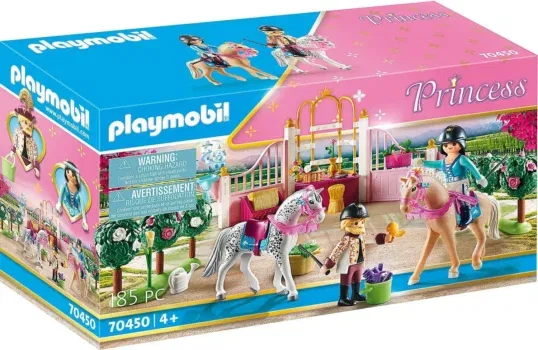 PLAYMOBIL Princess 70450 Reitunterricht im Pferdestall