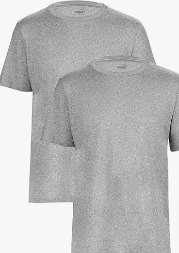 Puma-T-Shirt-Herren-Kurzarm-Statement-Deluxe-Edition-Baumwolle-Grau-Größe-S-2Er-Set-Amazon-De-Fashion