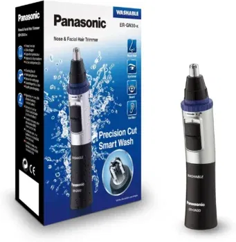 Panasonic Nasen Ohrhaarschneider ER-GN-30K mit Batteriebetrieb