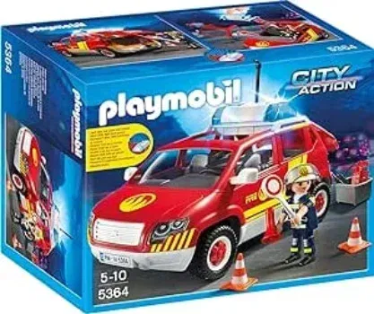 Playmobil City Action 5364 - Brandmeisterfahrzeug mit Licht und Sound