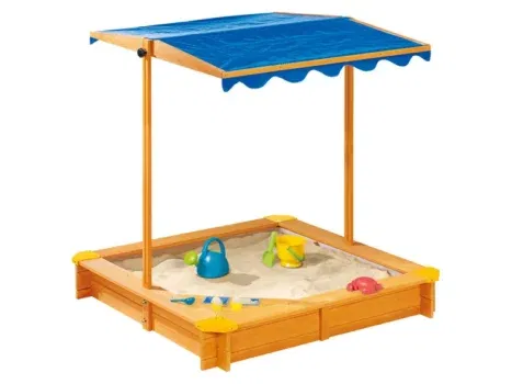 Playtive Holzsandkasten mit Dach und Eisdiele