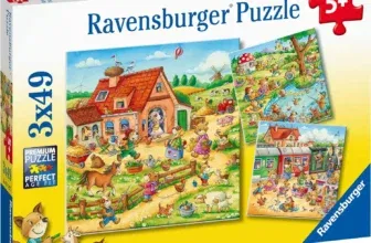 Ravensburger Kinderpuzzle - Ferien auf dem Land - 3x49 Teile Puzzle