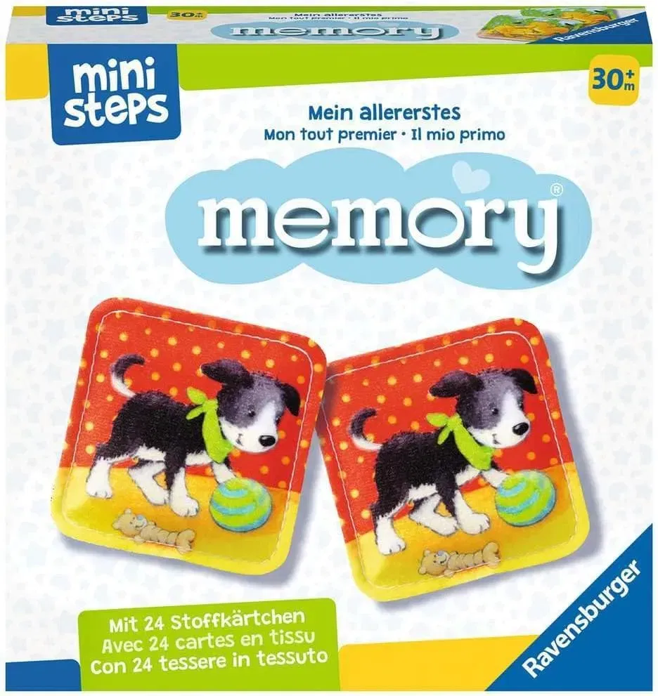 Ravensburger Ministeps 4176 Mein Allererstes Memory - Das Klassische Gedächtnisspiel Mit 24 Stoff-Karten