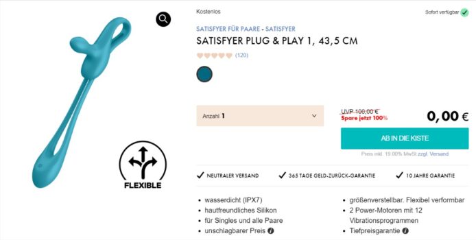 Satisfyer Plug & Play für Paare