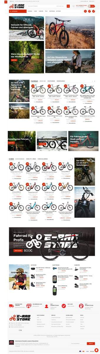 Screenshot E-Radstore.de
