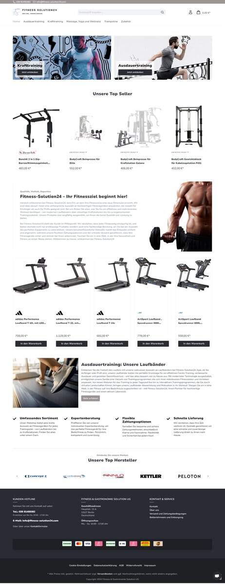 Screenshot Fitness-Solution24 Com