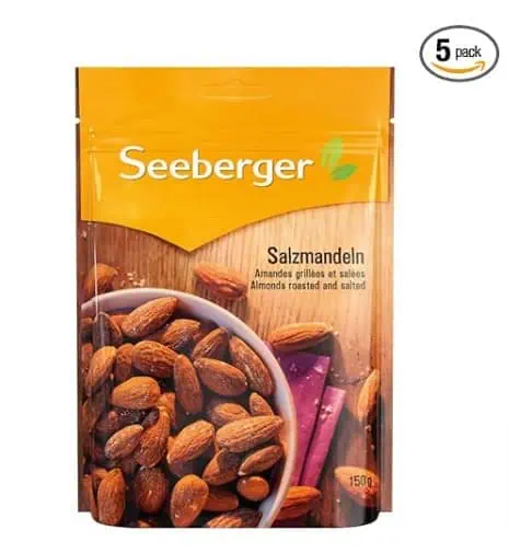 Seeberger Salzmandeln geröstet & gesalzen(5 x 150 g) ab 13,49 € inkl. Prime-Versand (statt 19,99 €)