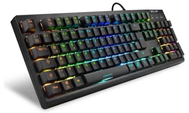 Sharkoon Skiller SGK30 Blue Mechanische Gaming Tastatur mit RGB Beleuchtung