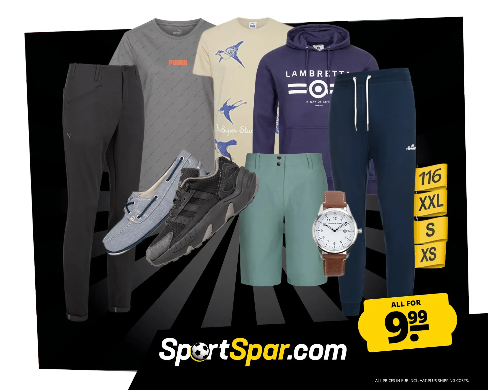 SportSpar Spardeal des Tages: Alles für 9,99 € zzgl. 3,95 Versand