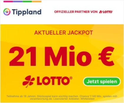 Tippland Lotto 6aus49 21 Mio Jackpot