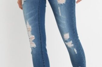 Trendy-Skinny-Jeans-im-Used-Look-blau-Damen-bonprix