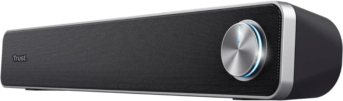 Trust Arys Soundbar (USB Betrieb, 12 W Spitzenleistung, 3,5 mm AUX Anschluss)