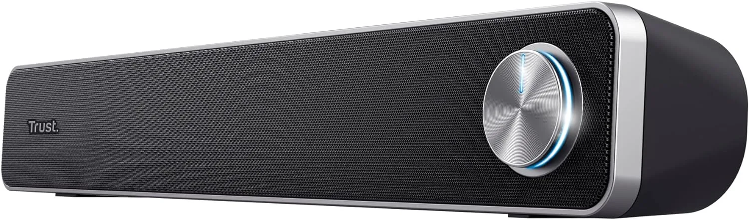 Trust Arys Soundbar (Usb Betrieb, 12 W Spitzenleistung, 3,5 Mm Aux Anschluss)