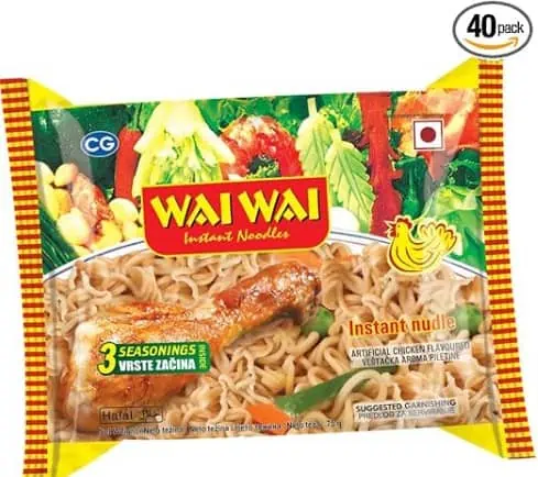 WAI WAI – Instant Nudeln Huhn 🍜 Multipack (40 X 75 GR) für 11,87 €
