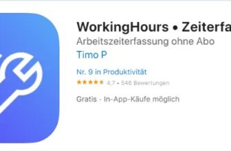 WorkingHours - Zeiterfassung gratis