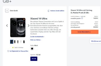 Xiaomi 14 Ultra + Photography Kamera Kit +O2 Mobile M mit 25 GB+ 5G