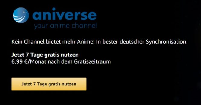 aniverse gratis testen