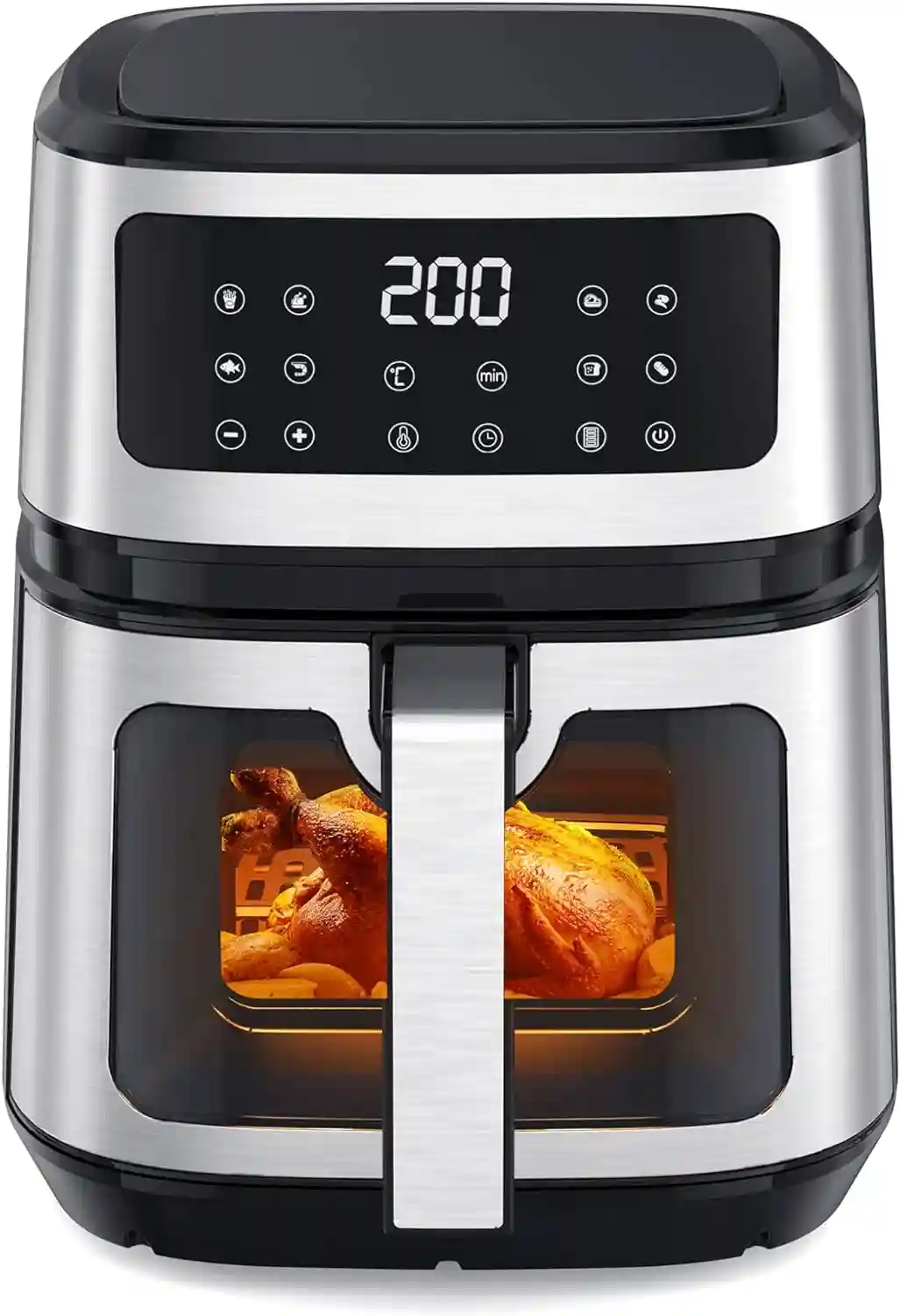 HERILIOS Heißluftfritteuse mit 5L & Sichtfenster für 53,99 € inkl. Versand