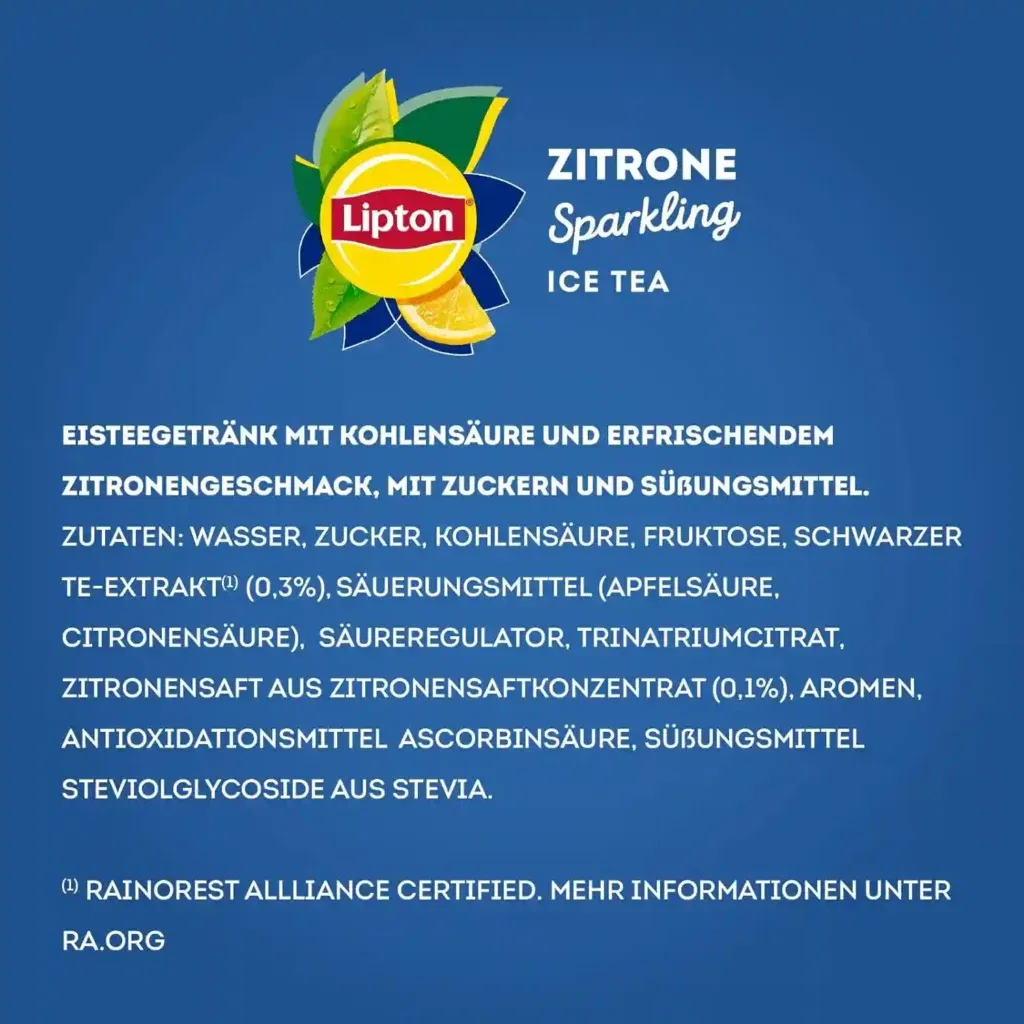 Lipton Ice Tea Sparkling Zitrone Für 16,19 € Inkl. Versand Zzgl. Pfand 🍋🥤