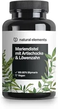 natural elements Mariendistel Artischocke Löwenzahn Komplex