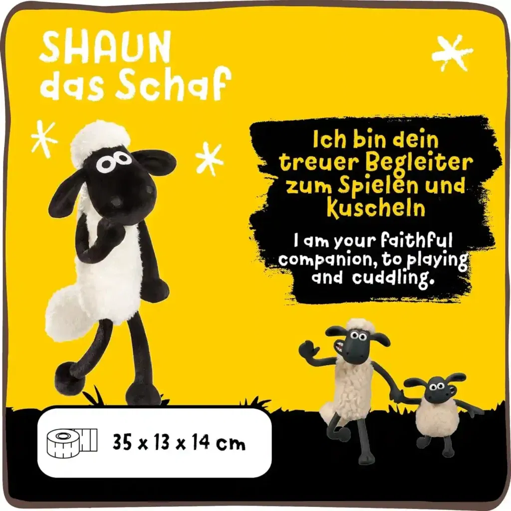 Nici Kuscheltier Shaun Das Schaf Plüschtier (35 Cm) Für 14,99 € Inkl. Prime-Versand