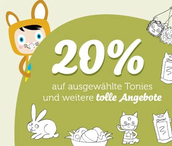Tonies Osterparty 🐣bis zu 20% Rabatt auf ausgewählte Tonies !