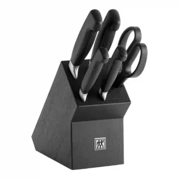 ZWILLING VIER STERNE Messerblockset 6-tlg Schwarz ab 107,10 € inkl. Versand