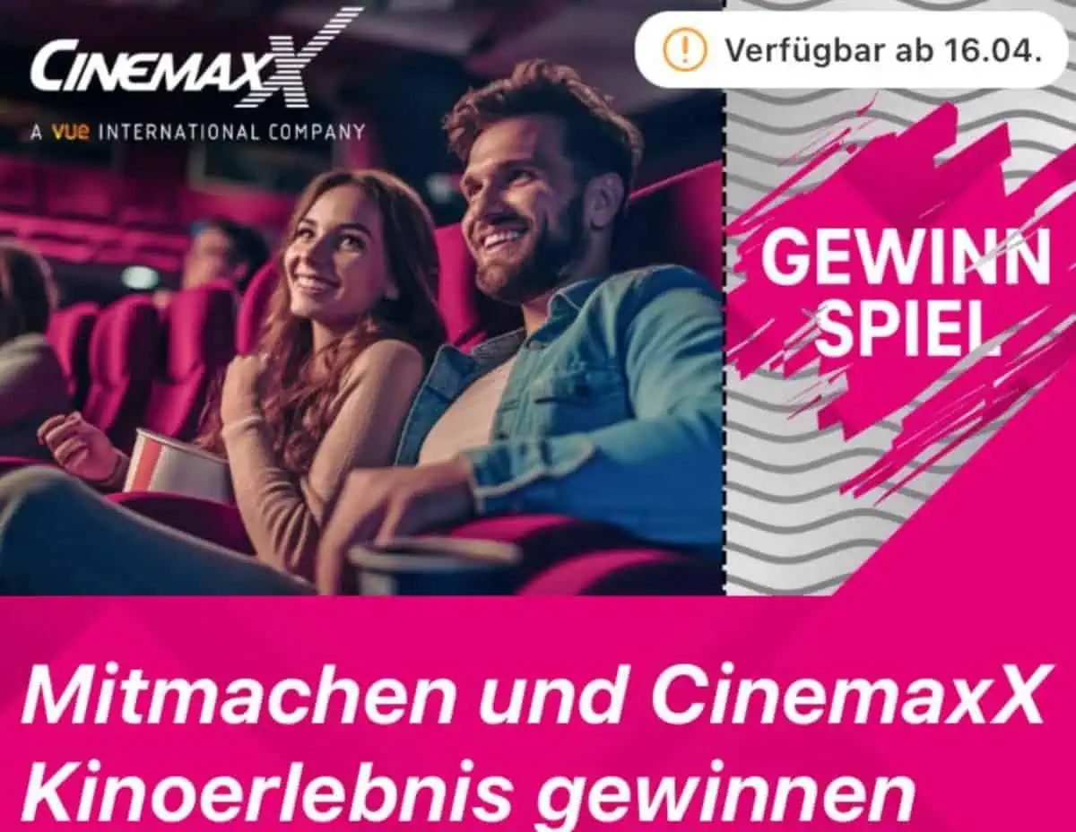 Telekom Magenta Moments: 22.000x 2 Cinemaxx Kinotickets