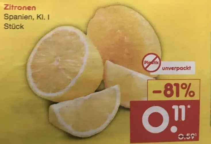 Netto Marken Discount: 🍋 Zitronen für 11 Cent ab 08.04. bundesweit