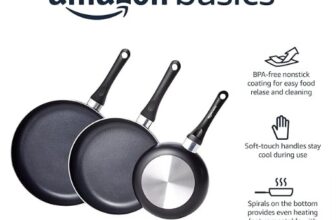 Amazon-Basics-3-teiliges-Bratpfannen-Set-mit-Antihaftbeschichtung-Größen-20-cm-25-cm-und-30-cm-Schwarz-Amazon-de-Küche-Haushalt-Wohnen