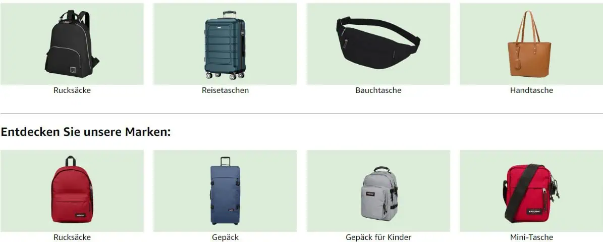 [Personalisiert] Amazon: 20 % extra Rabatt auf Gepäck [Koffer, Taschen, Rucksäcke]