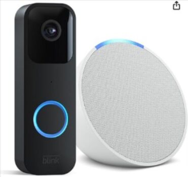 Blink-Video-Doorbell-schwarz-Funktionert-mit-Alexa-Echo-Pop-Weiß-Smart-Home-Einsteigerpaket-Amazon-de-Amazon-Geräte-Zubehör