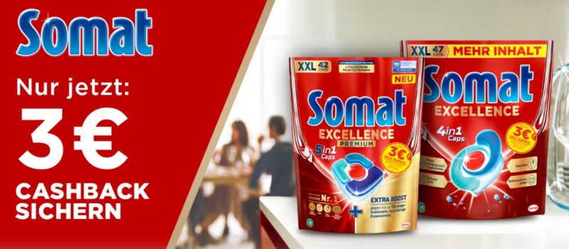 3€ Cashback auf Somat Excellence