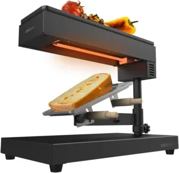 Cecotec Raclette Cheese&Grill 6000 Black. Potencia 600 Watt